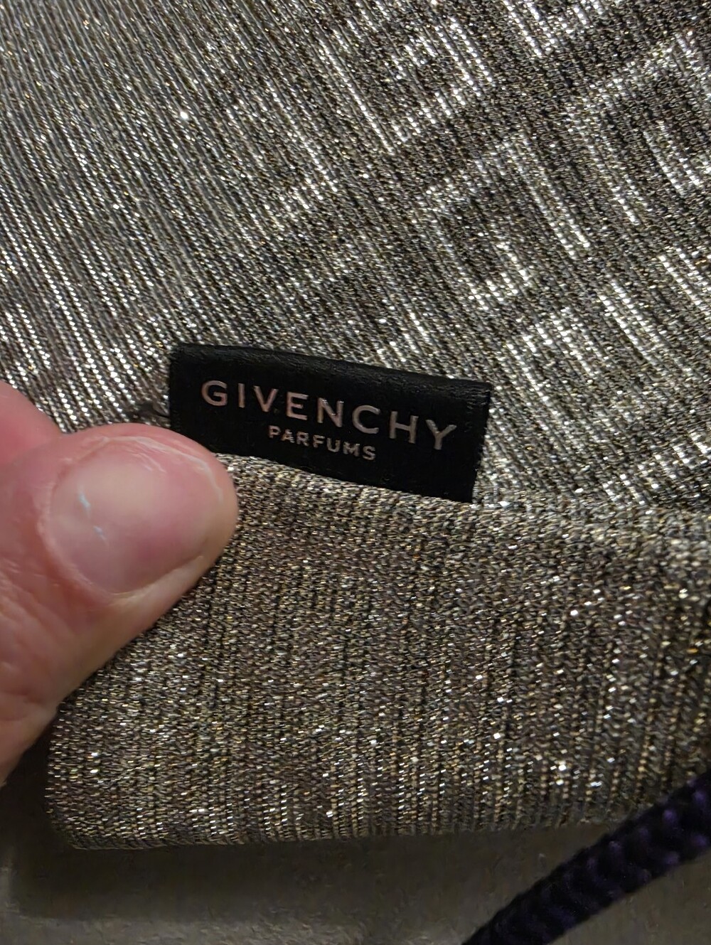 Givenchy Silver Textured Wristlet Clutch - Picture 3 of 6